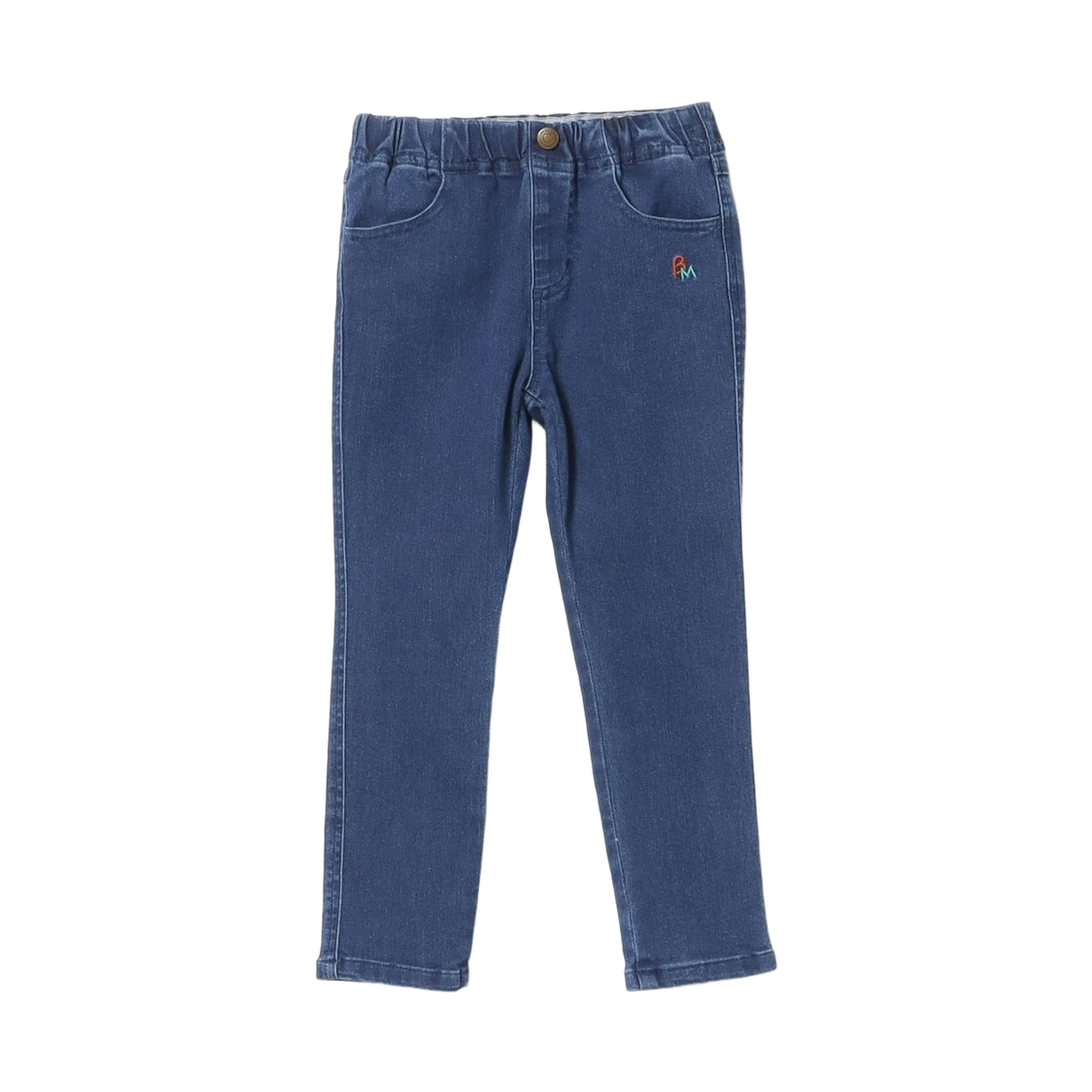 (키즈) 빔즈 미니 베이직 스트레치 팬츠 인디고 1((Kids) Beams Mini Basic Stretch Pants Indigo 1)