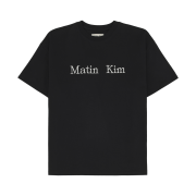 Matin Kim Logo Top In Black/Strong Black