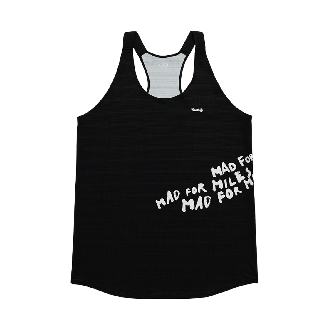 리액티파이 우먼 매드 포 마일즈 싱글렛 블랙(REACTIFY Women's Mad for Miles Singlet Black)