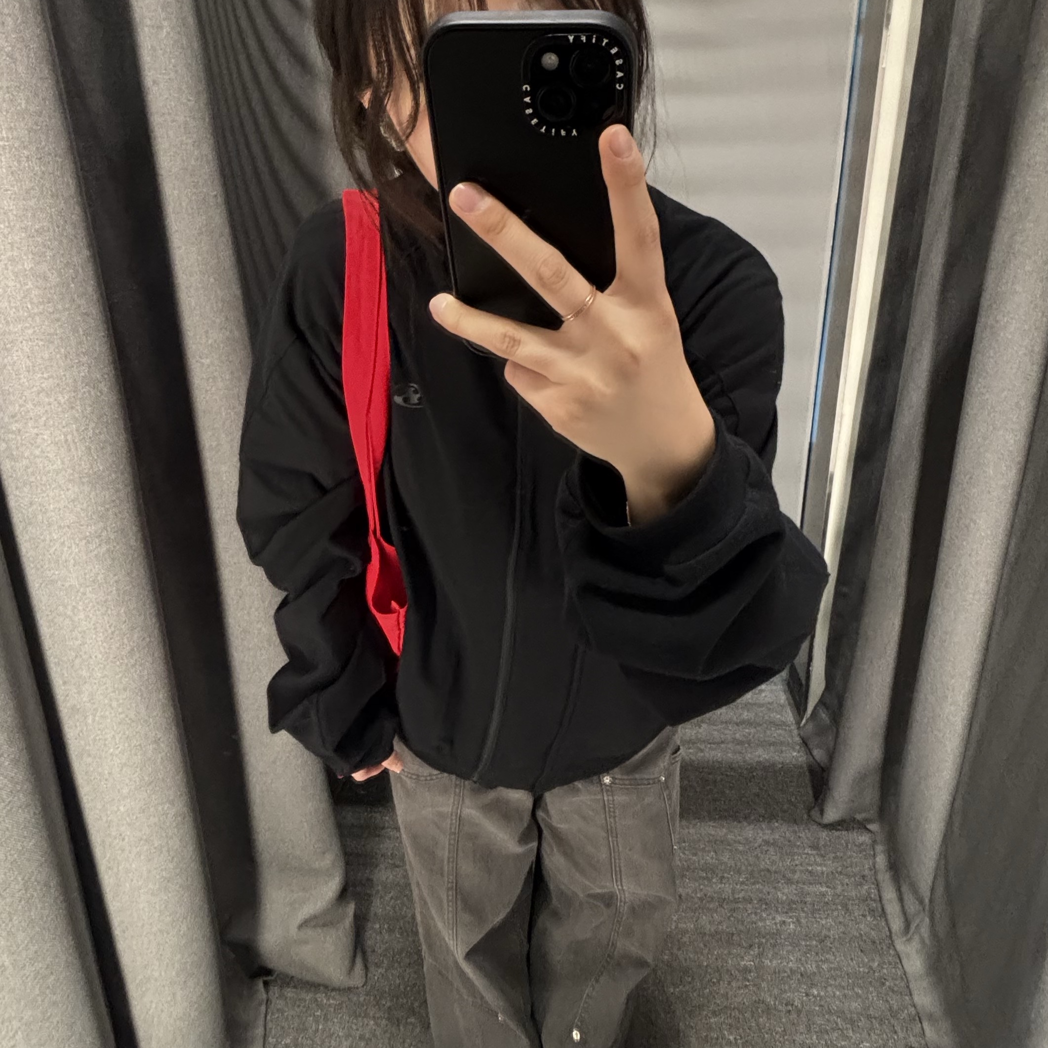 Sansan Gear 2Way Cotton Jacket Black 착용 스타일 - 2