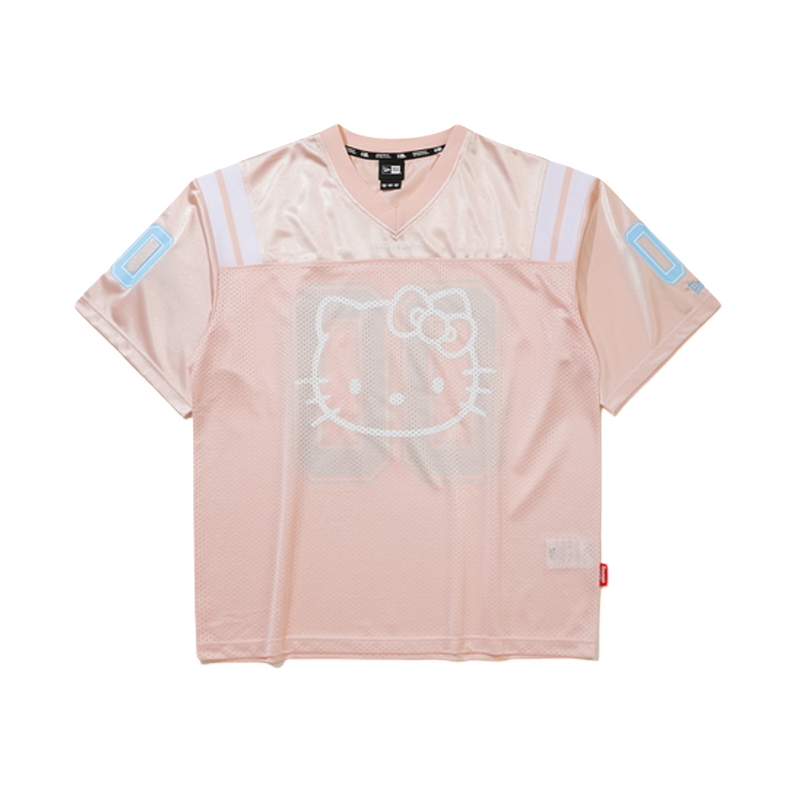 뉴에라 x 헬로 키티 메쉬 티셔츠 핑크(New Era x Hello Kitty Mesh T-Shirt Pink) - 1