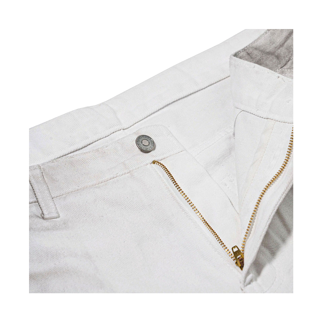 비에스래빗 래빗 그래피티 배럴렉 빈티지 워시드 데님 팬츠 화이트(Bsrabbit Rabbit Graffiti Barrel-Leg Vintage-Washed Denim Pants White) - 3