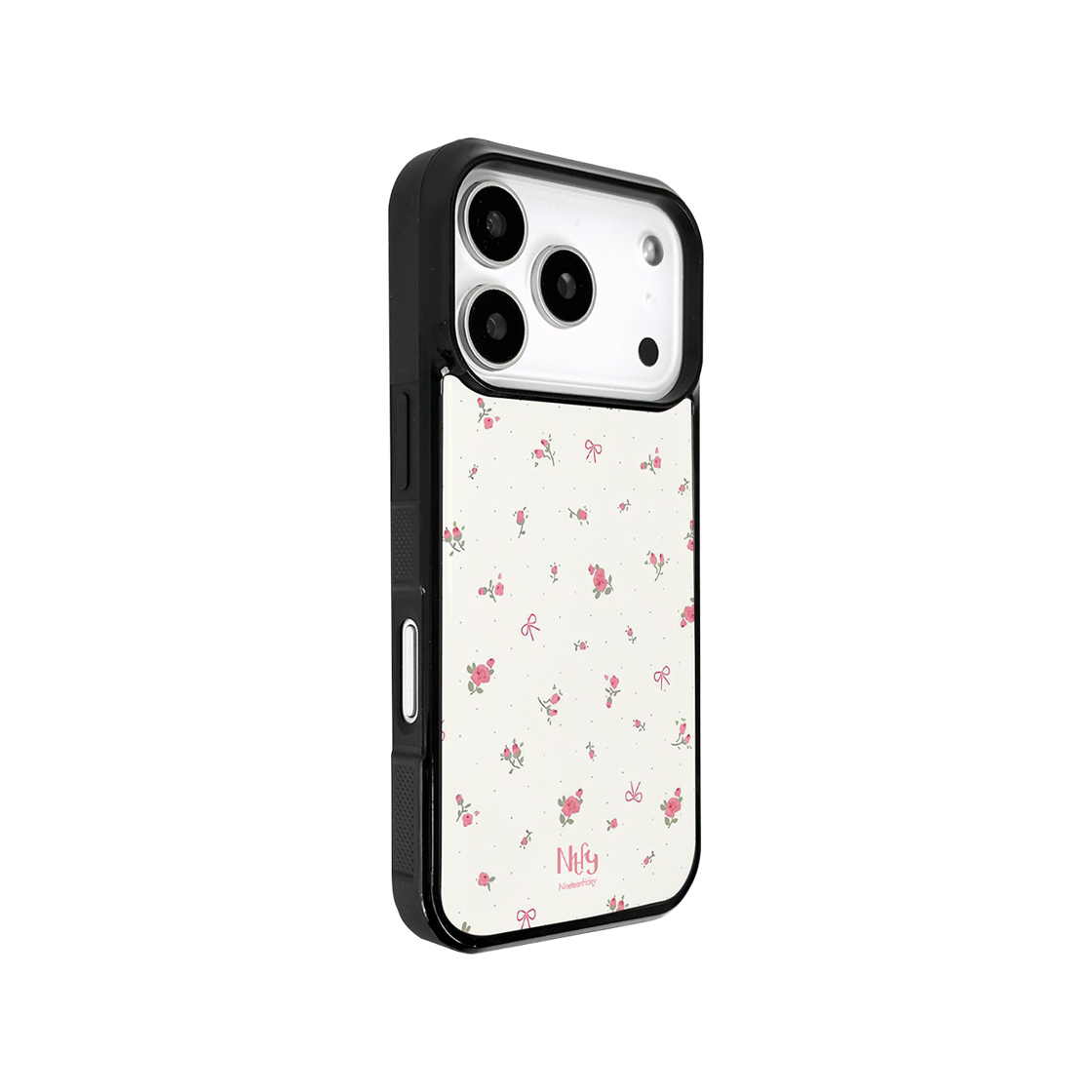 나인틴프라이데이 미니 리본 플라워 맥세이프 에폭시 케이스 - 베이지(NINETEENFRIDAY Mini Ribbon Flower Magsafe Epoxy Case - Beige) - 3
