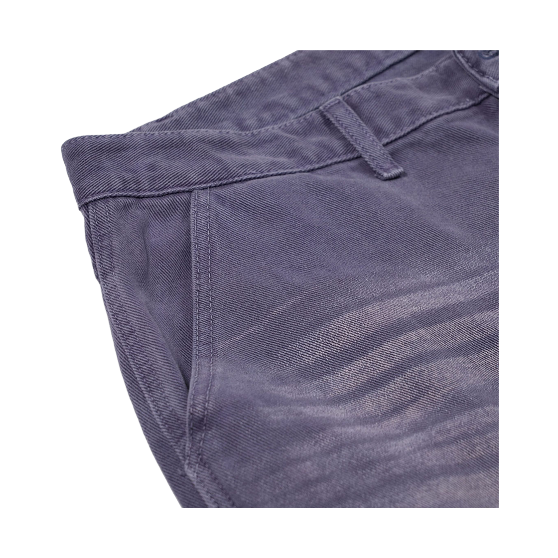비에스래빗 배럴렉 빈티지 워시드 데님 팬츠 애쉬 퍼플(Bsrabbit Barrel-Leg Vintage-Washed Denim Pants Ash Purple) - 4