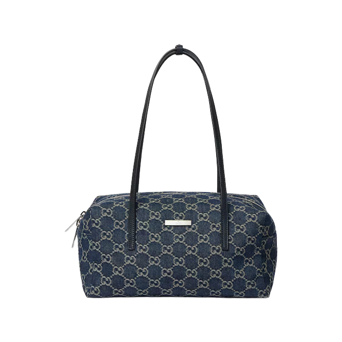 구찌 플라크 미디움 보스턴 백 다크 블루(Gucci Plaque Medium Boston Bag Dark Blue) - 1