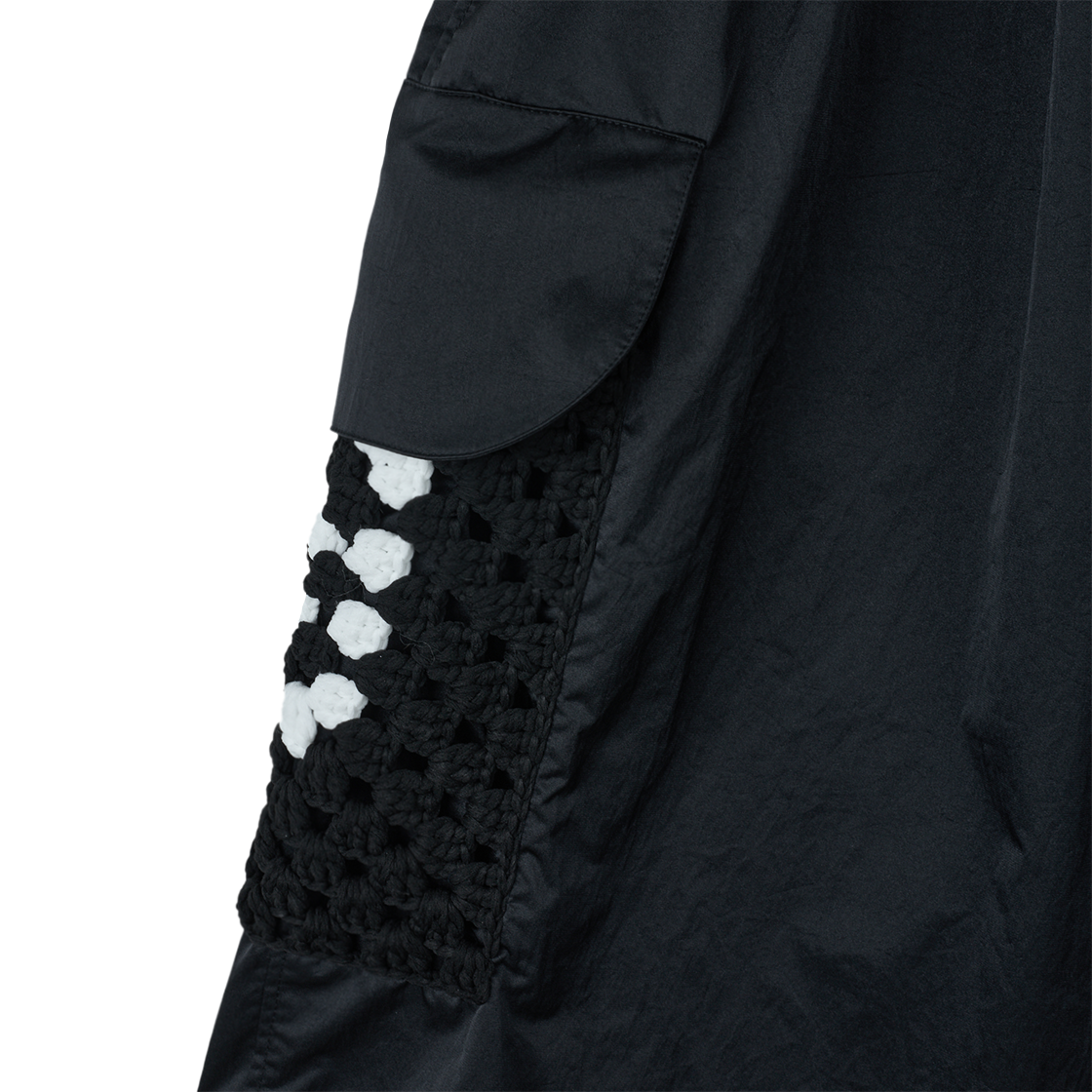 디스커버드 카지프 나일론 크로셰 포켓 카고 쇼츠 블랙 - 26SS(DISCOVERED Kajif Nylon Crochet Pocket Cargo Shorts Black - 26SS) - 5