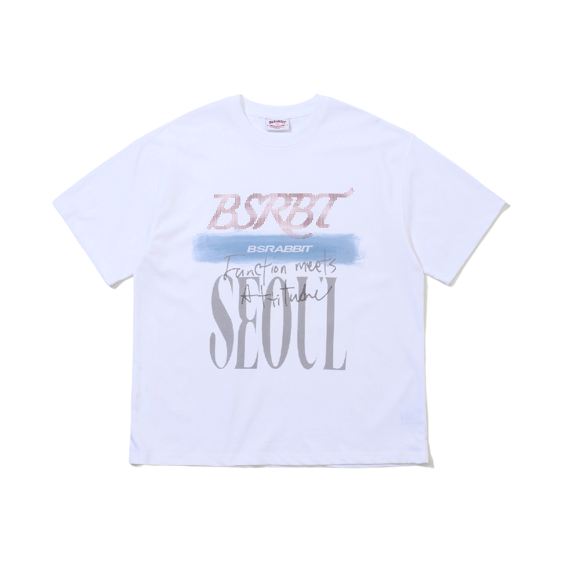 BSR26SSTS019 Bsrabbit Bsrbt Speckled Logo SST White