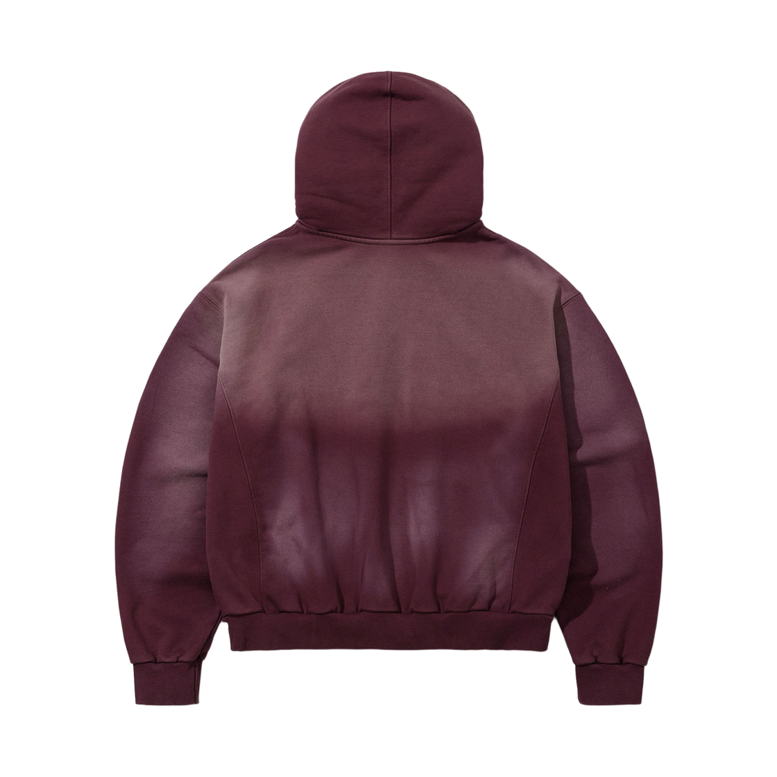 비에스래빗 워시드 집업 후디 와인(Bsrabbit Washed Zip-Up Hoodie Wine) - 2