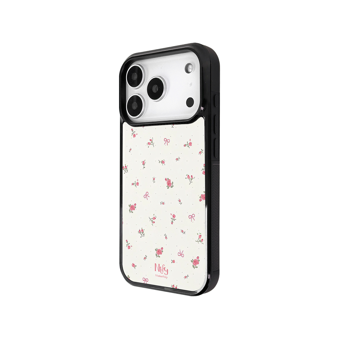나인틴프라이데이 미니 리본 플라워 맥세이프 에폭시 케이스 - 베이지(NINETEENFRIDAY Mini Ribbon Flower Magsafe Epoxy Case - Beige) - 2