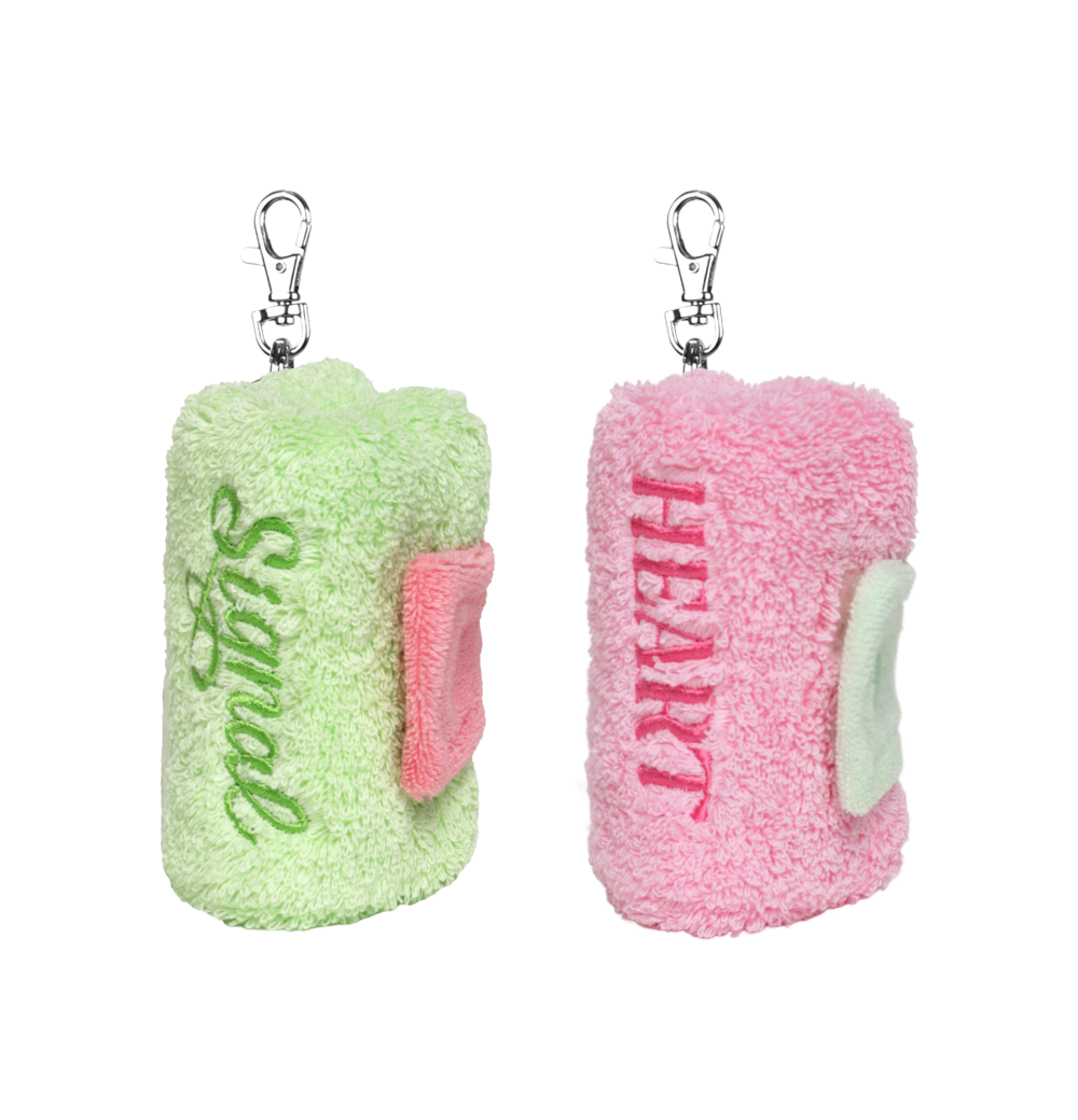 하트시그널X플로피 미니타월북 핸드타월 키링 2colors(Mini Towelbook Heart Signal X Flopy Edition 2colors)