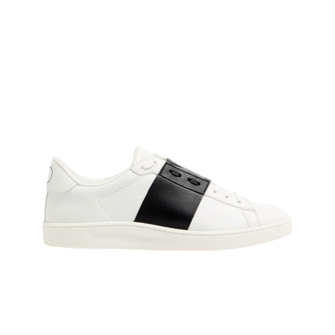 YS0N84BYAA01 Valentino open Royco Trainer in Nappa Calfskin White Black