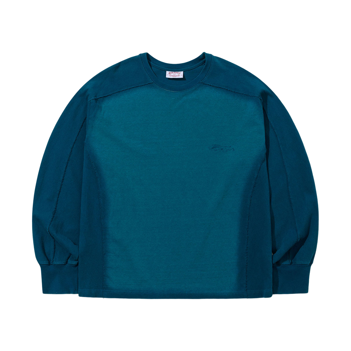 BSR26SSTS006 Bsrabbit Laser Logo Washed Long Sleeve Cobalt Blue