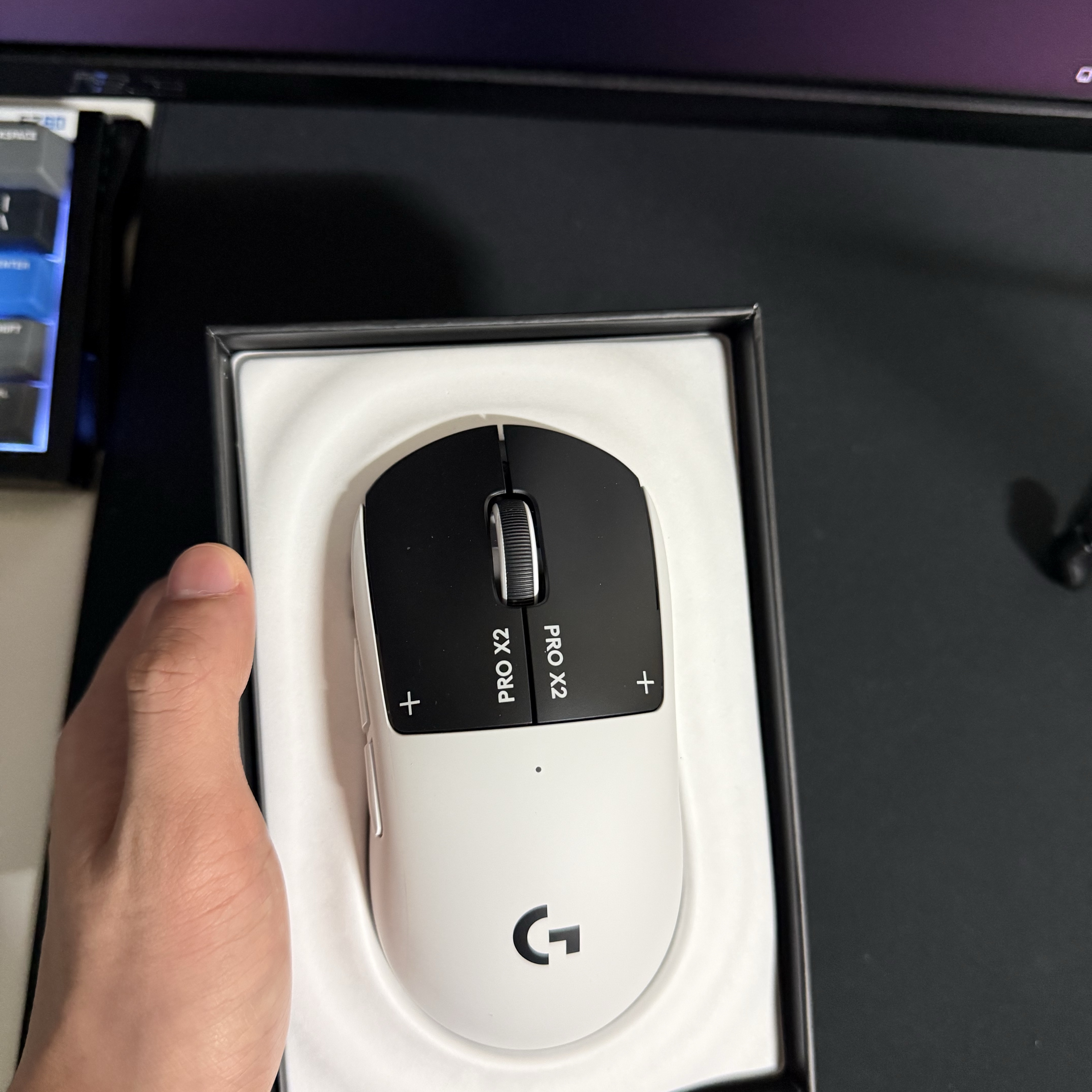 Logitech G Pro X 2 Superstrike Wireless Gaming Mouse Silver Black (Korean Ver.) 착용 스타일