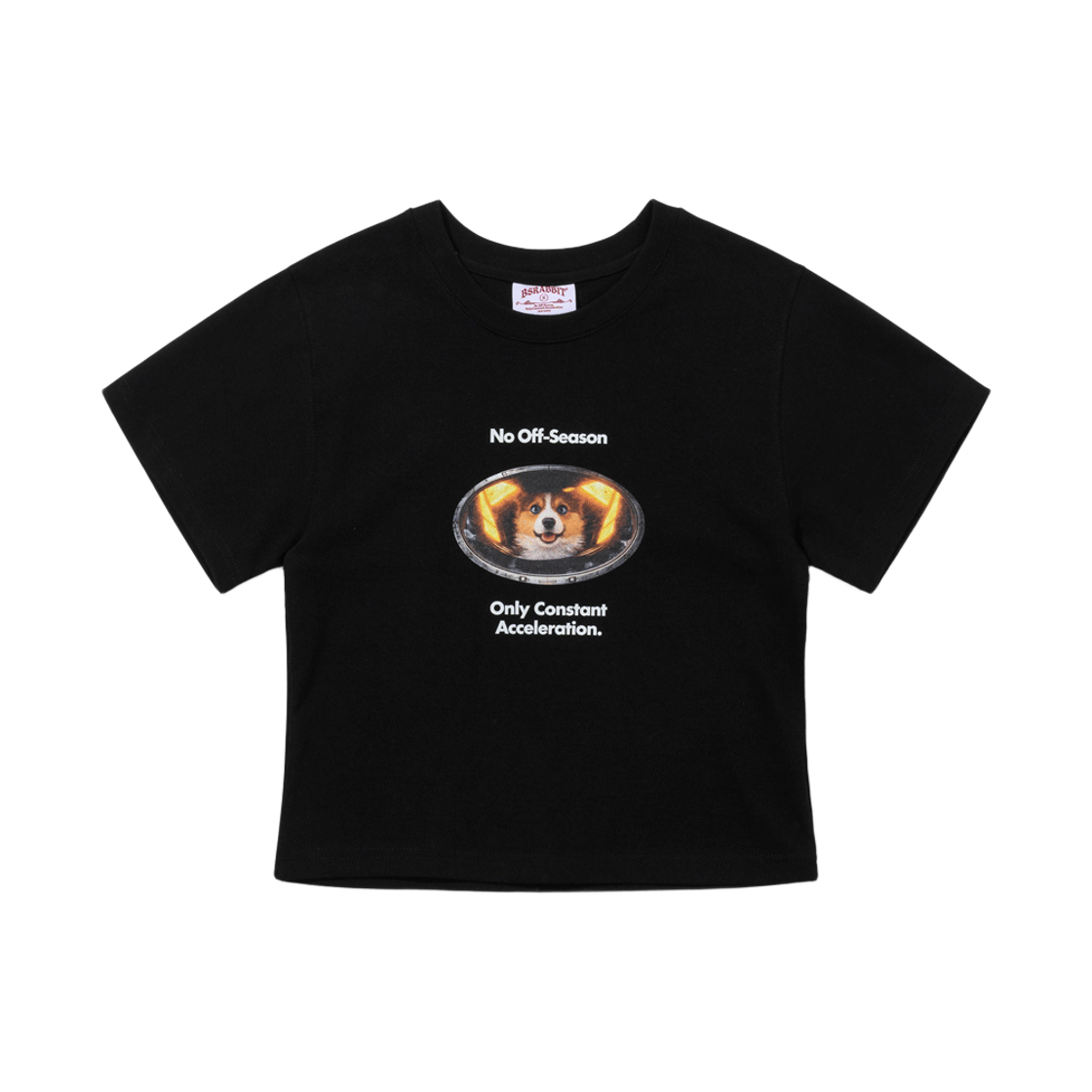 BSR26SSWT006 Bsrabbit Only Constant Acceleration Women's Semi Crop SST Black