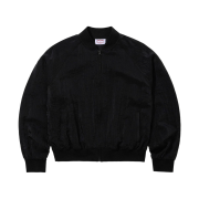 Bsrabbit Sheer Cotton Bomber Jacket Black