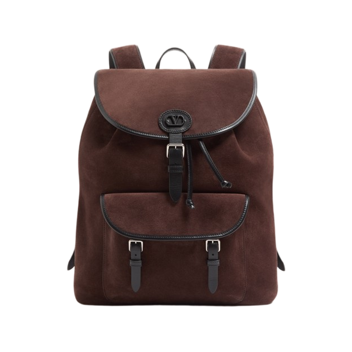 YB0T63PDTT55 Valentino Garavani Antibes Suede Backpack Testa Di Moro