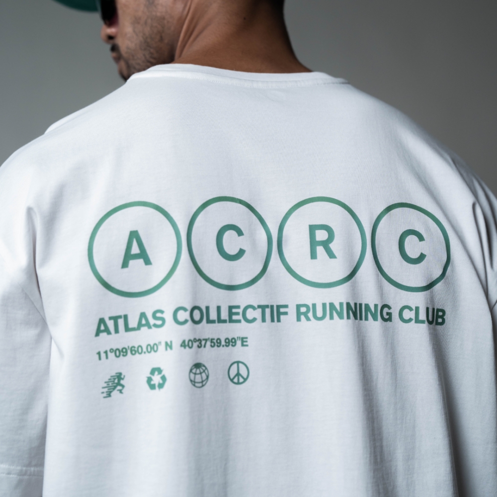 아틀라스 콜렉티프 ACRC 오가닉 에센셜 공용 티셔츠 화이트(Atlas COLLECTIF ACRC Organic Essentials UNISEX T-Shirt WH) - 4