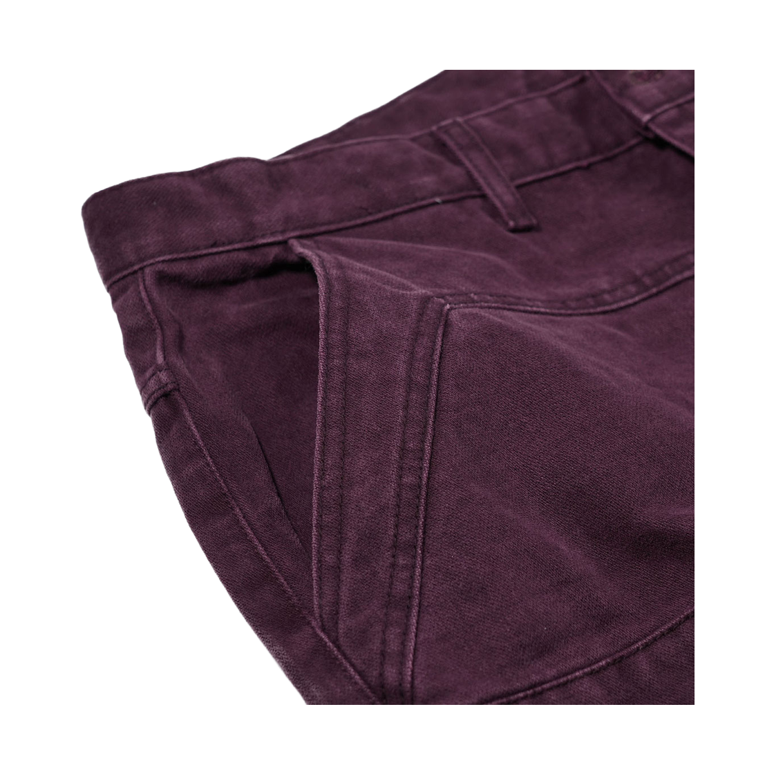 비에스래빗 팻치 포켓 코튼 팬츠 와인(Bsrabbit Patch-Pocket Cotton Pants Wine) - 4