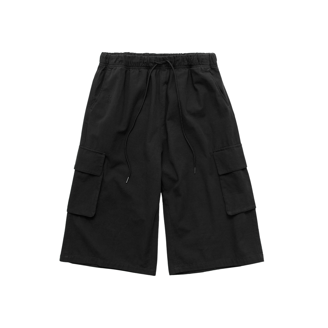 폴리테루 휴먼인덱스 인덱스 1/2 카고 팬츠 블랙