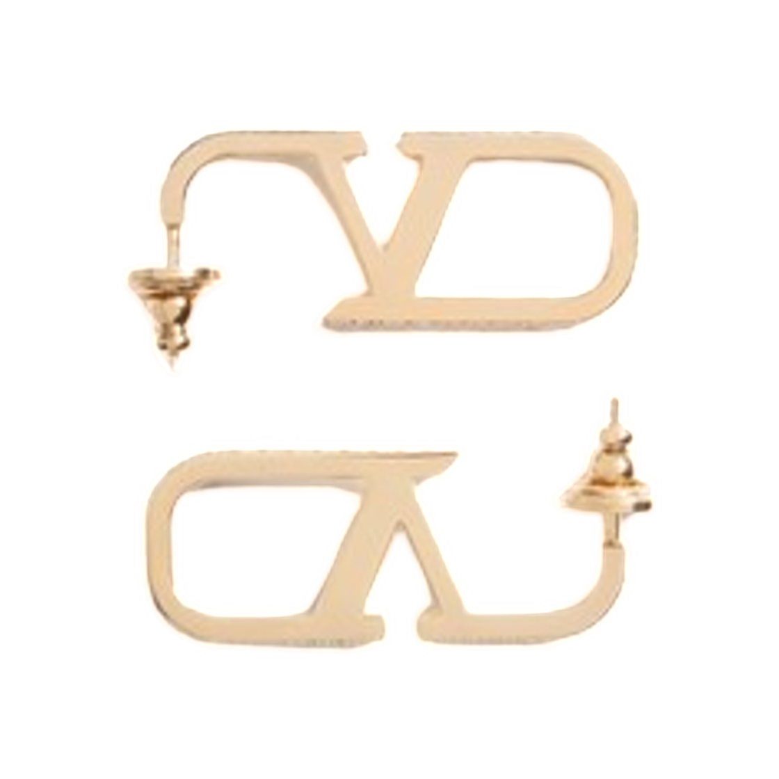 발렌티노 브이로고 시그니쳐 메탈 앤 스와로브스키 크리스탈 이어링 골드 크리스탈(Valentino Vlogo Signature Metal and Swarovski Crystal Earrings Gold Crystal)