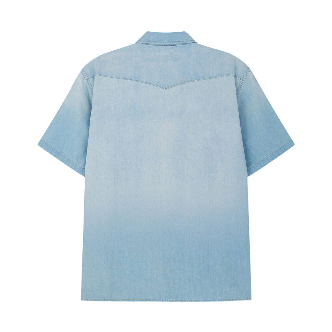 토니웩 빈티지 데님 웨스턴 셔츠 라이트 워시드 블루(Tonywack Vintage Denim Western Shirt Light Washed Blue)