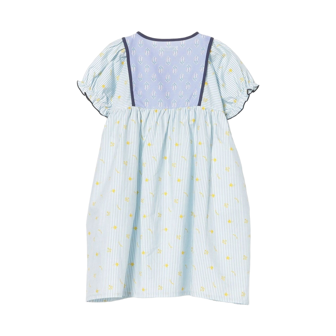 (키즈) 빔즈 미니 에스닉 프린트 드레스 삭스((Kids) Beams Mini Ethnic Print Dress Saxe) - 2