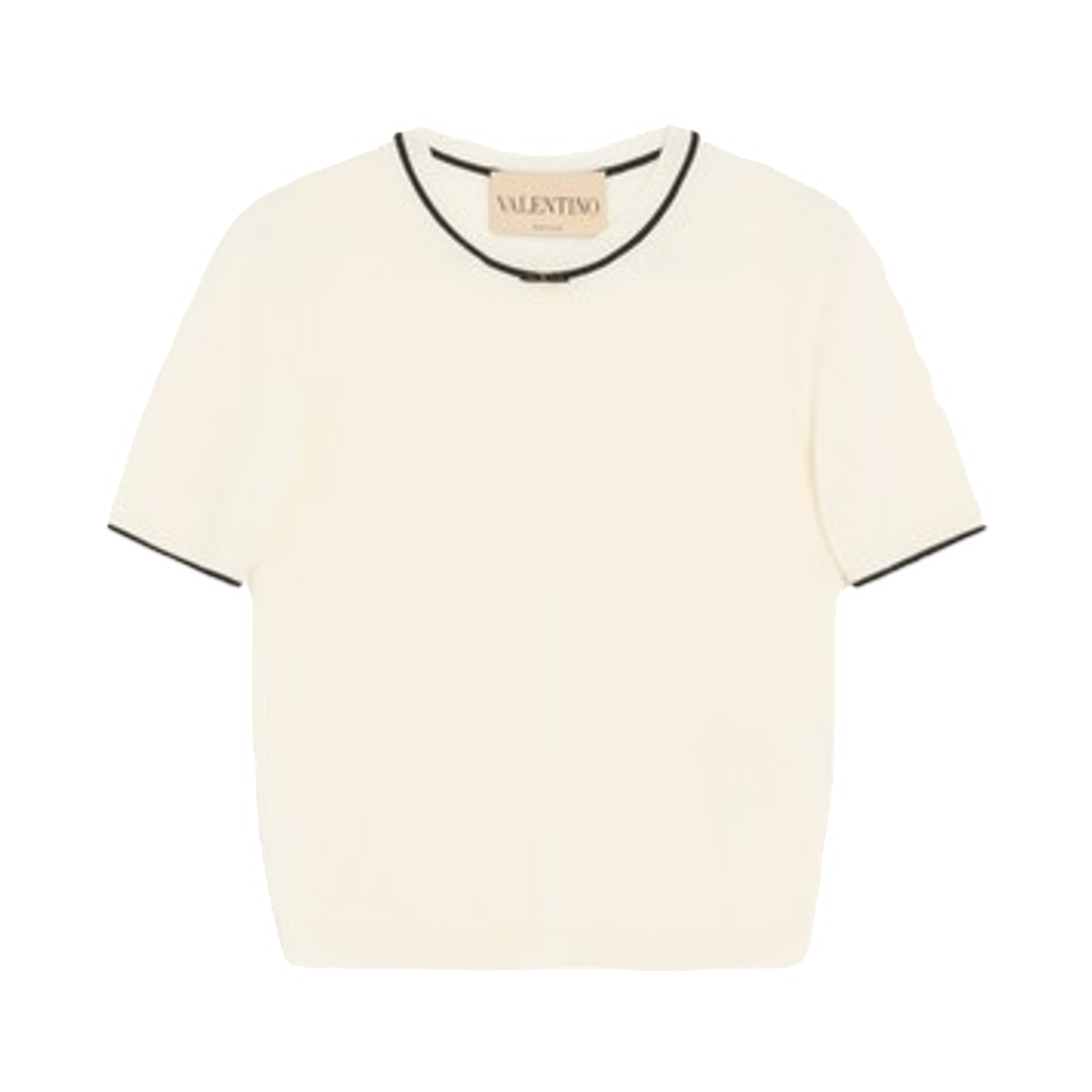 (W) 발렌티노 울 점퍼 아이보리 블랙((W) Valentino Wool Jumper Ivory Black)