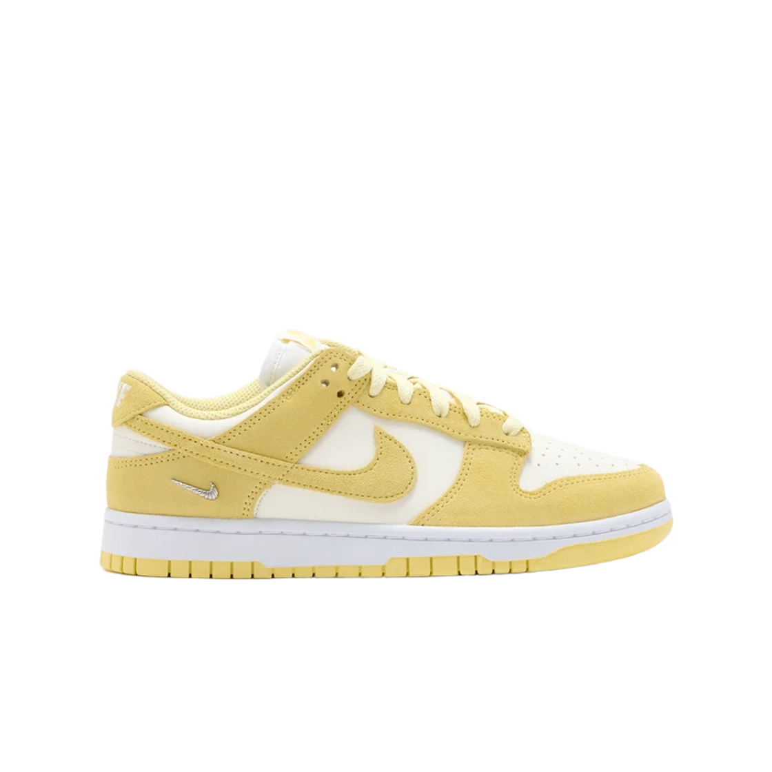 IO4244-104 (W) Nike Dunk Low Suede Sail Soft Yellow