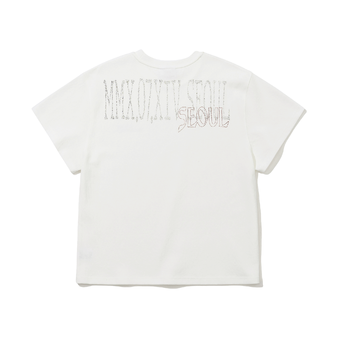 비에스래빗 백 서울 로고 반팔티셔츠 화이트(Bsrabbit Back Seoul Logo SST White) - 2