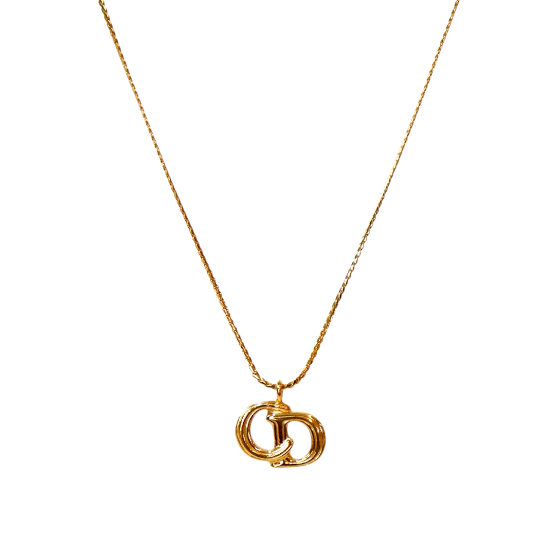 ITG5DASFJP2M Dior CD Gold Necklace A-B54397