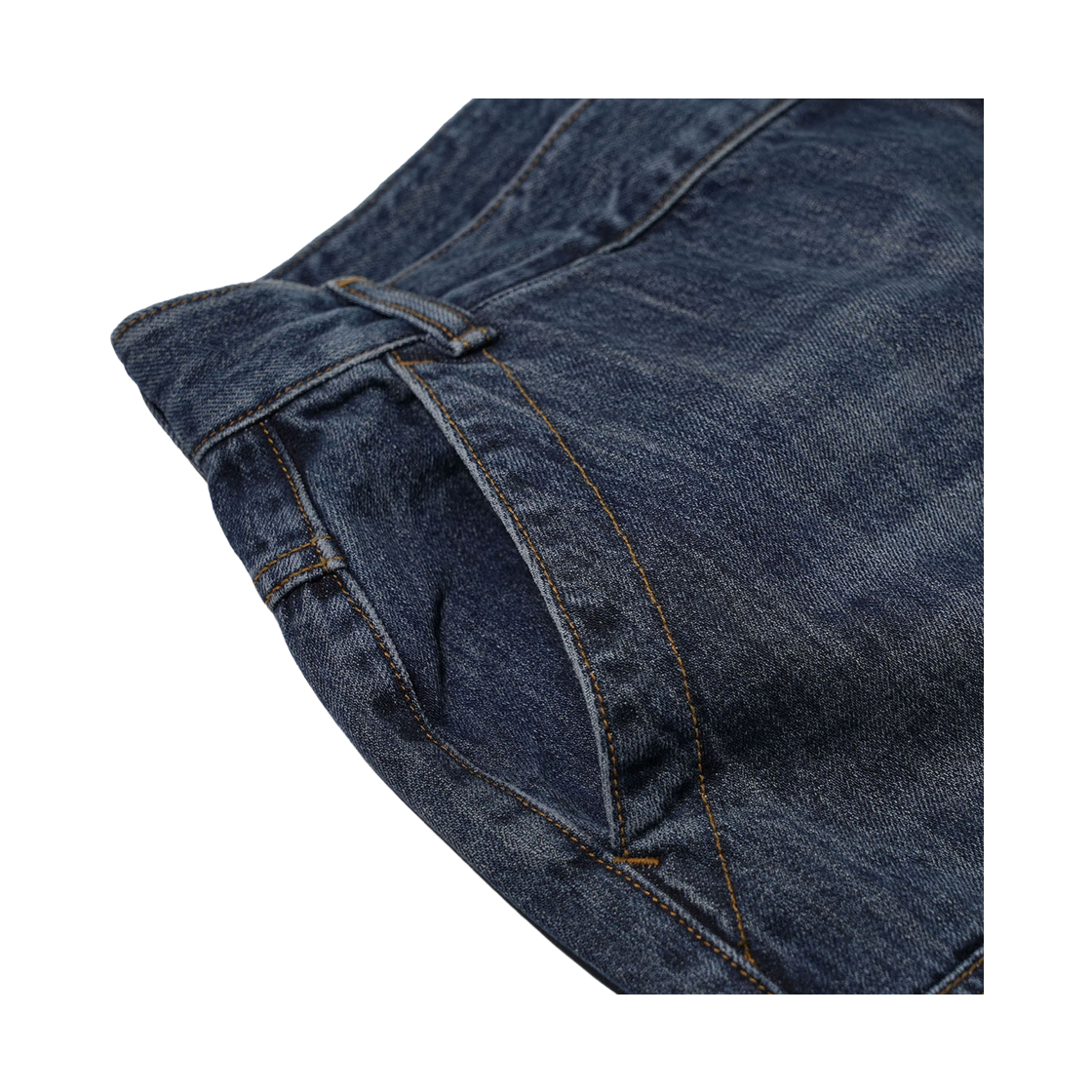 비에스래빗 데미지드 데님 숏팬츠 빈티지 인디고(Bsrabbit Damaged Denim Shorts Vintage Indigo) - 4