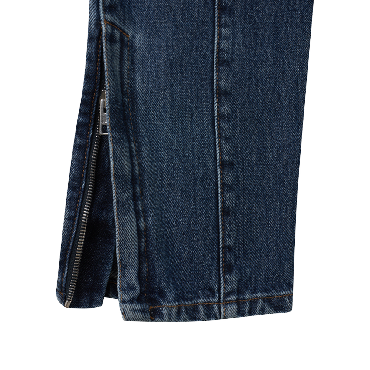 장 폴 고티에 우먼 패치워크 데님 팬츠 빈티지블루 - 26SS(Jean Paul Gaultier Women Patchwork Denim Pants Vintageblue - 26SS) - 6