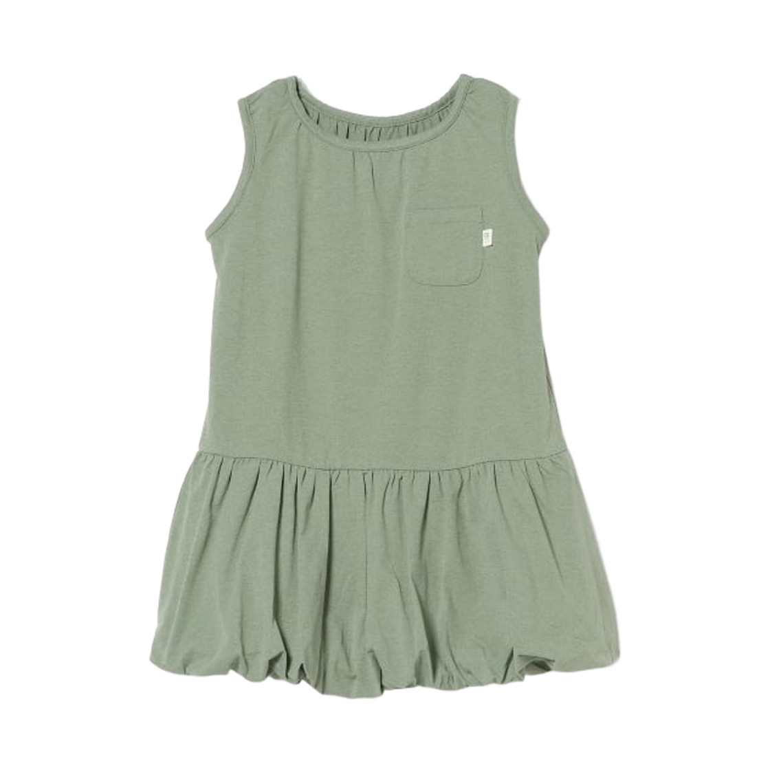 (키즈) 빔즈 미니 퀵 드라이 드레스 올리브((Kids) Beams Mini Quick Dry Dress Olive) - 1