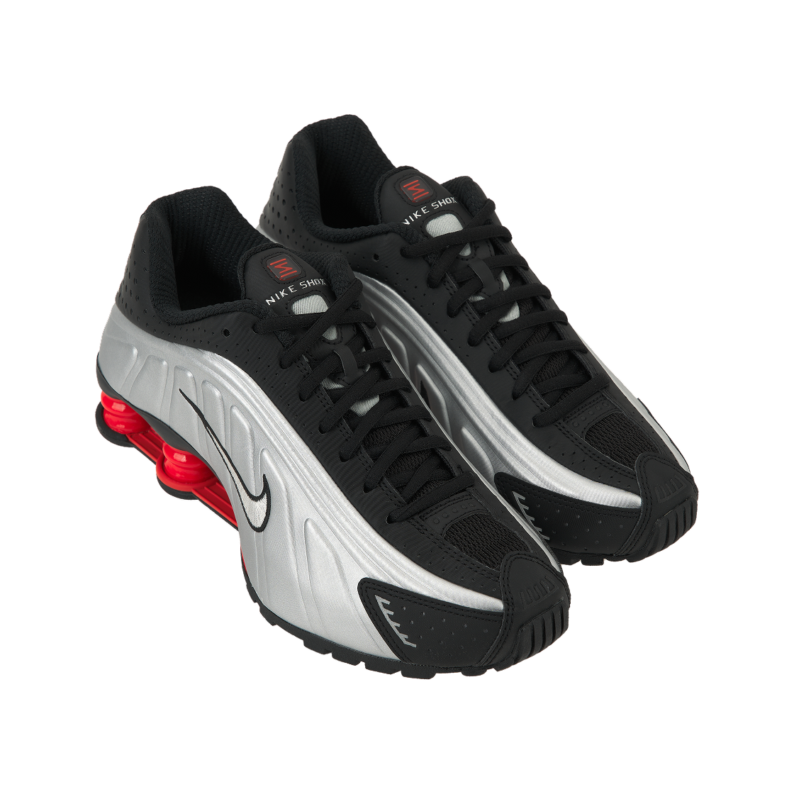(W) 나이키 샥스 R4 OG 블랙 라이트 크림슨((W) Nike Shox R4 OG Black Light Crimson) - 4