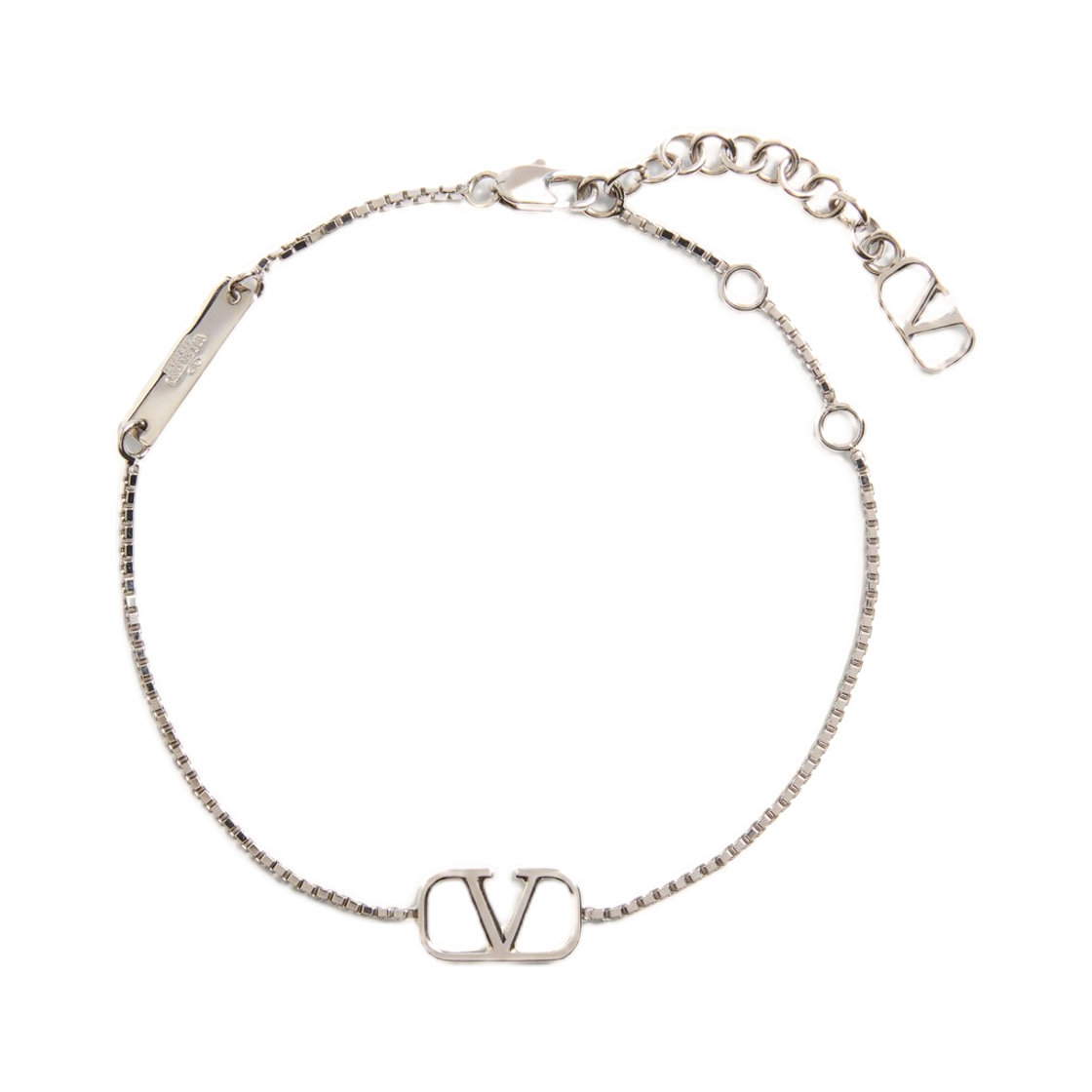 발렌티노 브이로고 시그니쳐 메탈 브레이슬릿 트랜스패런트(Valentino Vlogo Signature Metal Bracelet Transparent) - 1