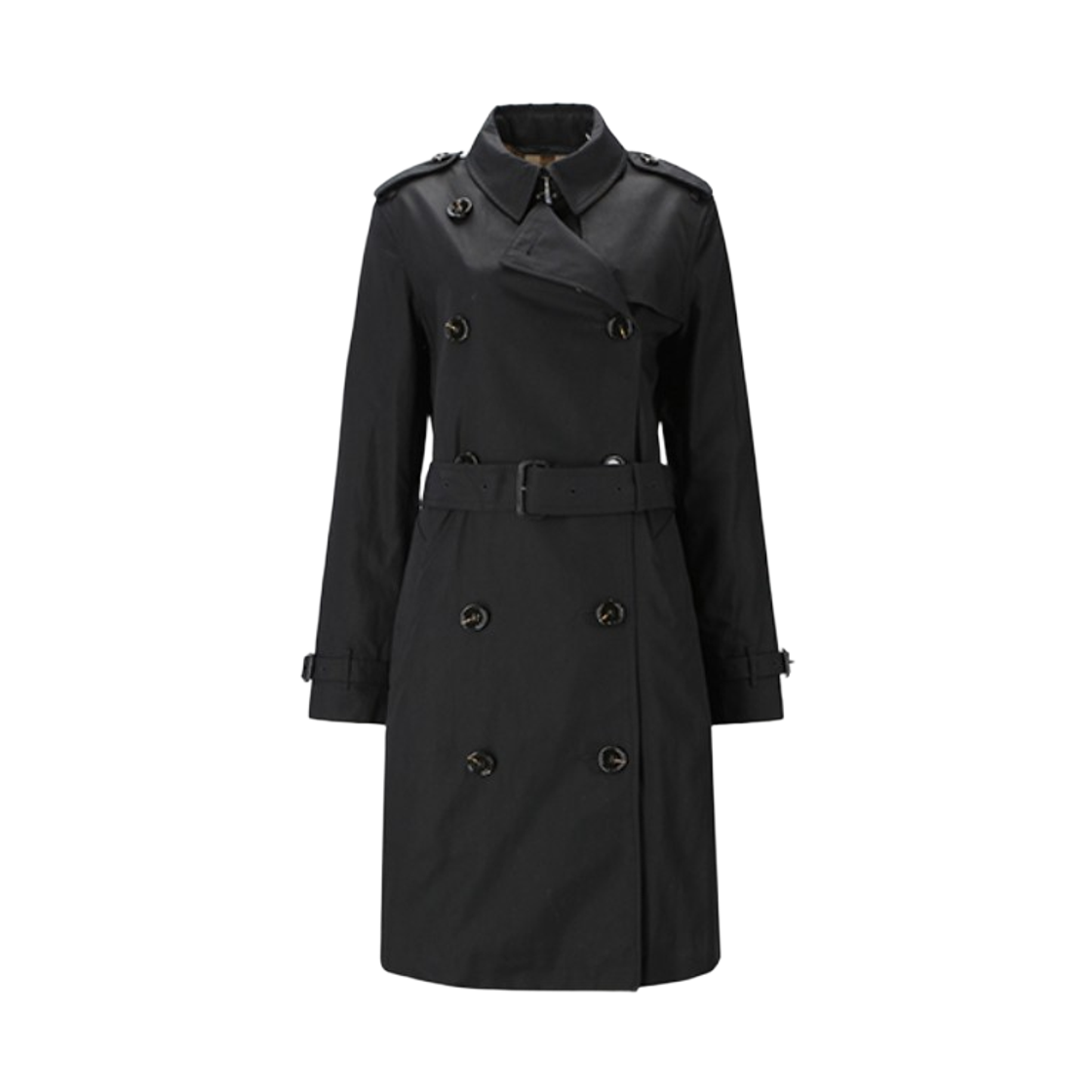 8111448 (W) Burberry Honeywell Trench Coat Black