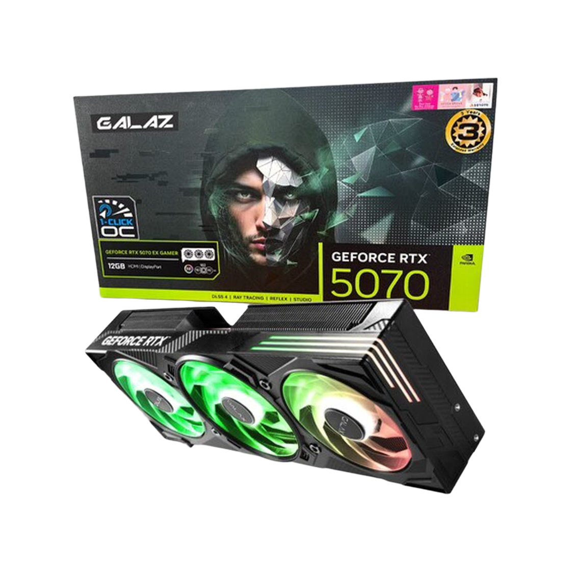 갤럭시 GALAZ 지포스 RTX 5070 EX GAMER BLACK OC D7 12GB