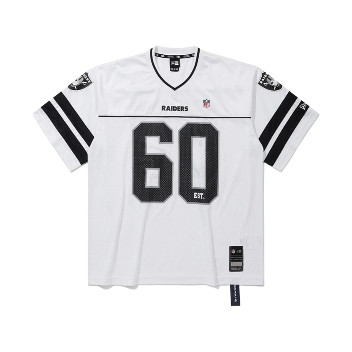 뉴에라 NFL 라스베이거스 레이더스 팬 웨어 티셔츠 화이트(New Era NFL Las Vegas Raiders Fanwear T-Shirt White) - 1