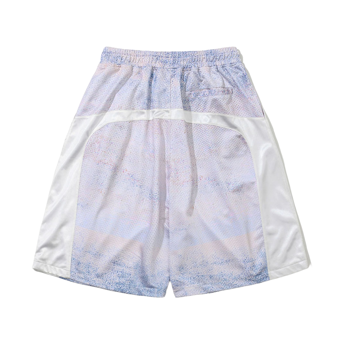 비에스래빗 컬러 블록 메쉬 트랙 숏팬츠 스카이(Bsrabbit Color-Block Mesh Track Shorts Sky) - 2