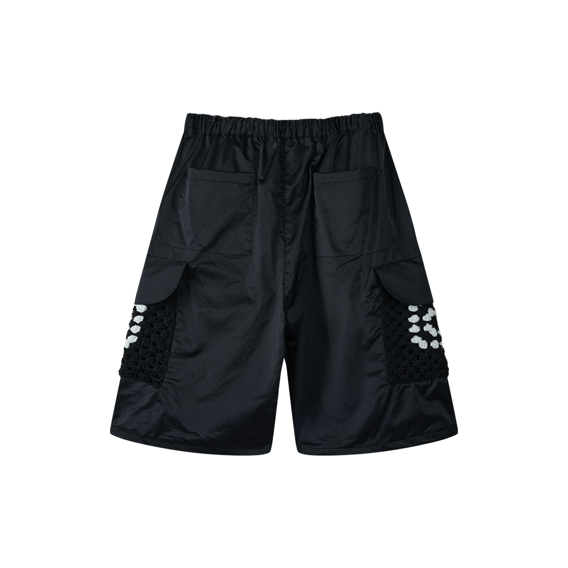 디스커버드 카지프 나일론 크로셰 포켓 카고 쇼츠 블랙 - 26SS(DISCOVERED Kajif Nylon Crochet Pocket Cargo Shorts Black - 26SS) - 2