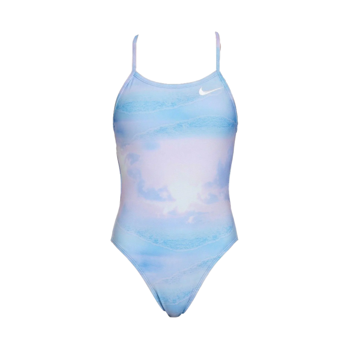 (W) 나이키 스윔 비포 미드나잇 레이스업 타이백 라이트 포토 블루((W) Nike Swim Before Midnight Lace Up Tie Back Light Photo Blue)