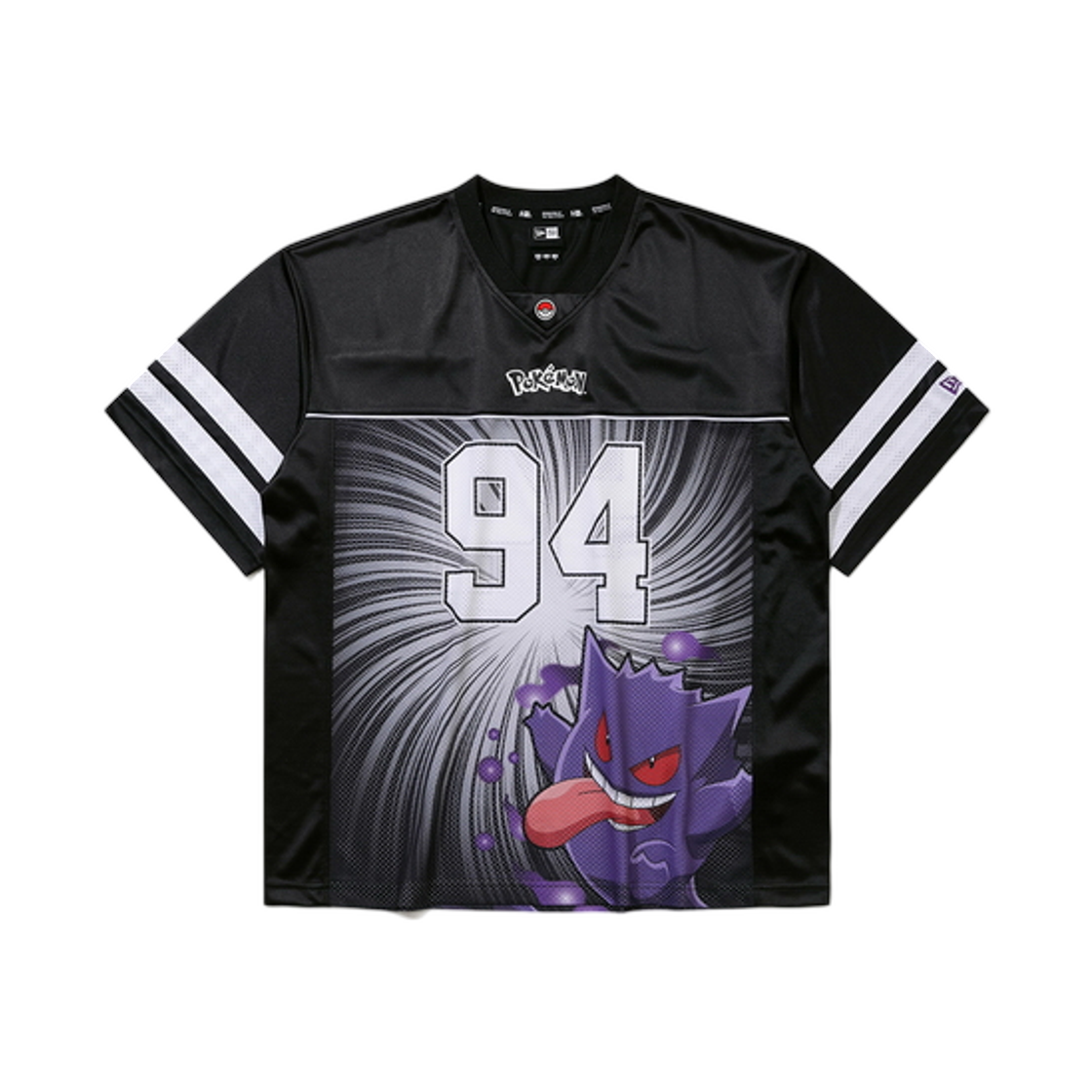 뉴에라 x 포켓몬 메쉬 티셔츠 블랙(New Era x Pokemon Mesh T-Shirt Black) - 1