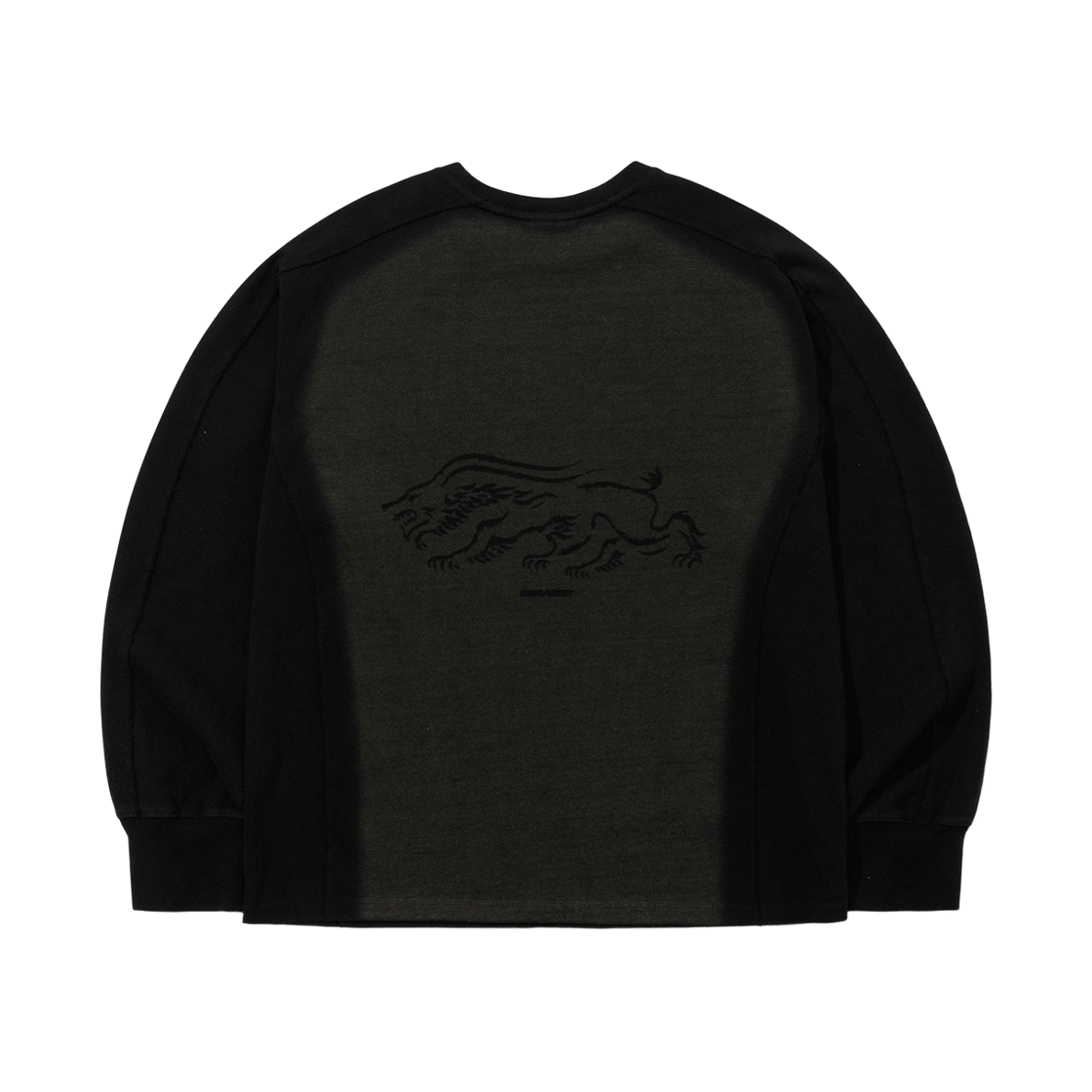 비에스래빗 레이져 로고 워시드 롱슬리브 티셔츠 차콜(Bsrabbit Laser Logo Washed Long Sleeve Charcoal) - 2