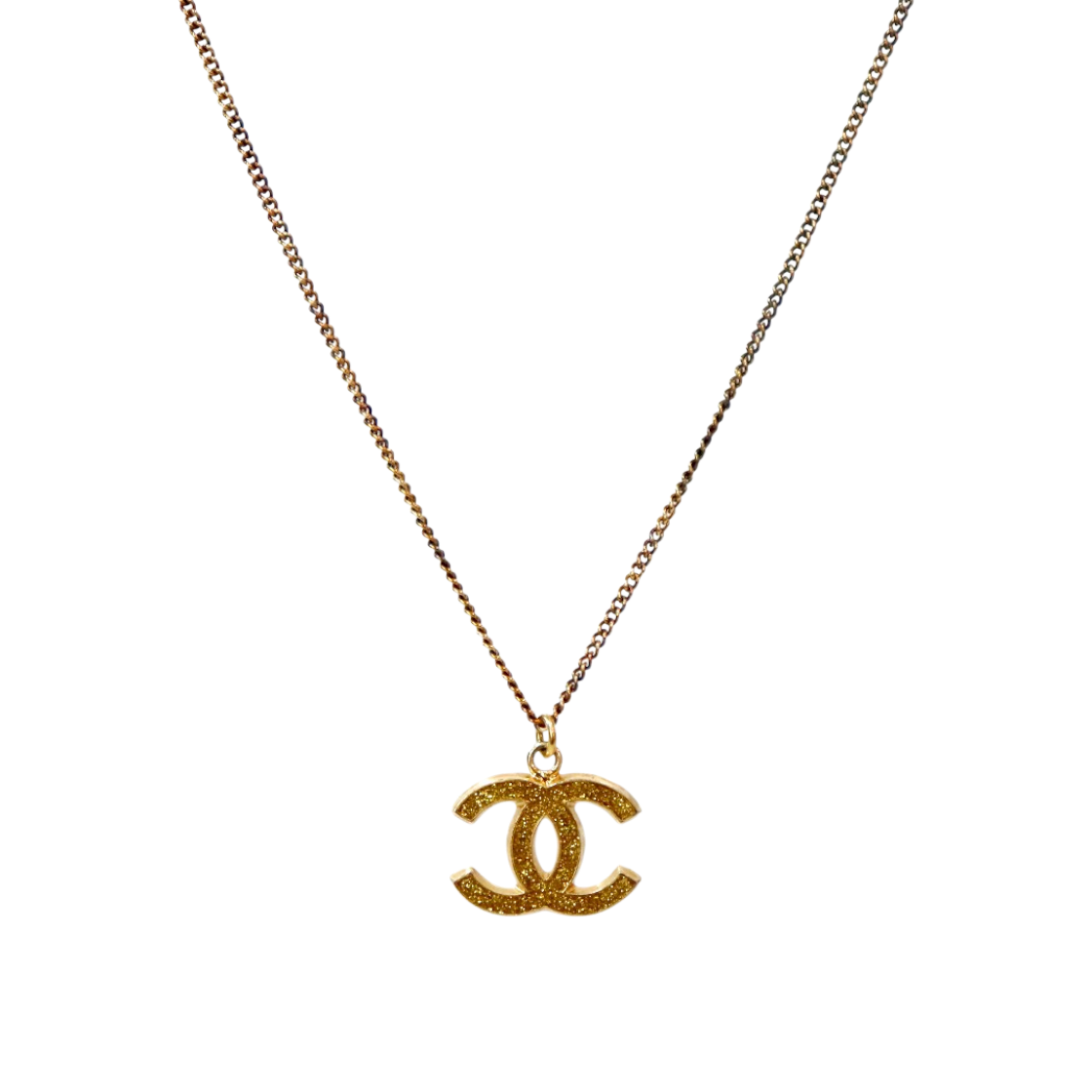 샤넬 글리터 CC 골드 목걸이 A-B55348(Chanel Glitter CC Gold Necklace A-B55348) - 1