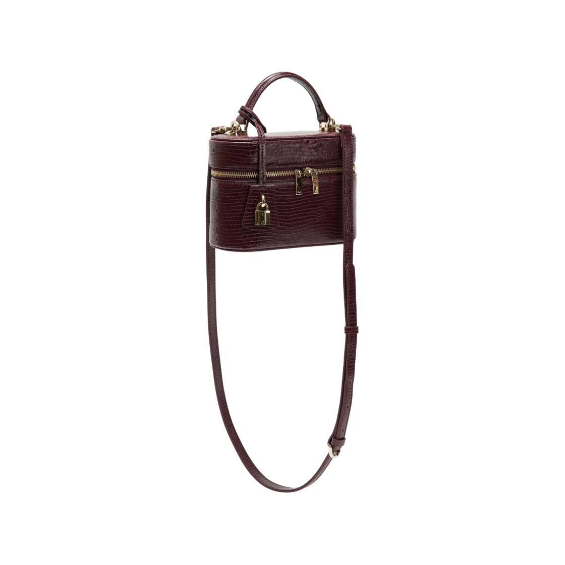 카디널 레드 베니티 백 리자드 버건디(Cardinal Red Vanity Bag Lizard Burgundy) - 2