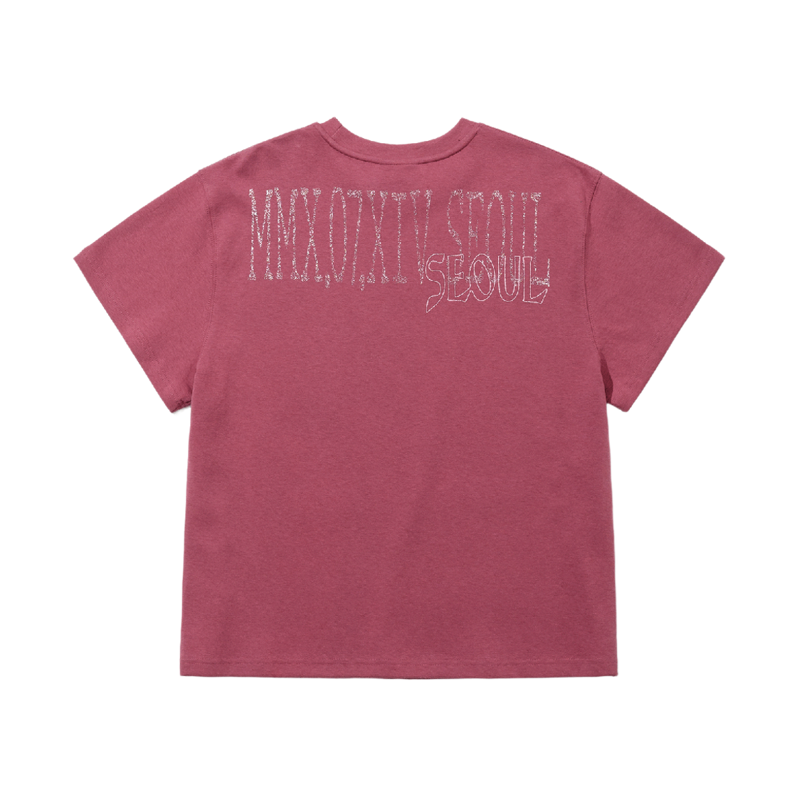 비에스래빗 백 서울 로고 반팔티셔츠 더스티 로즈(Bsrabbit Back Seoul Logo SST Dusty Rose) - 2