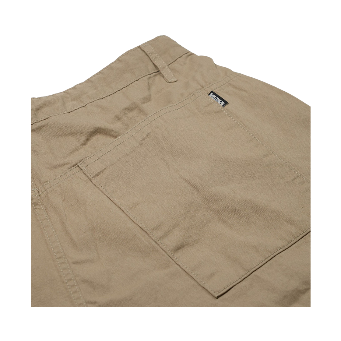 비에스래빗 와이드렉 드로우스트링 코튼 팬츠 애쉬 카키(Bsrabbit Wide-Leg Drawstring Cotton Pants Ash Khaki) - 5