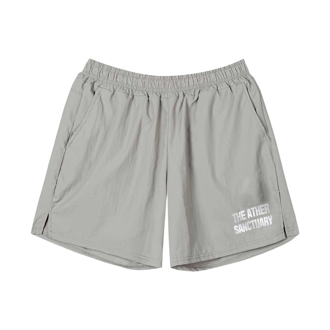 SHORTS008 THE ATHER SANCTUARY Entry Rib Nylon 5” Shorts Gray