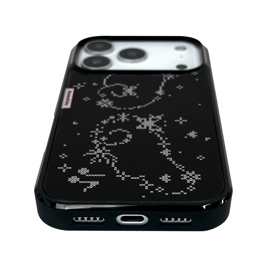 나인틴프라이데이 스티치 픽셀 맥세이프 에폭시 케이스 - 블랙(NINETEENFRIDAY Stitch Pixel Magsafe Epoxy Case - BLACK) - 4