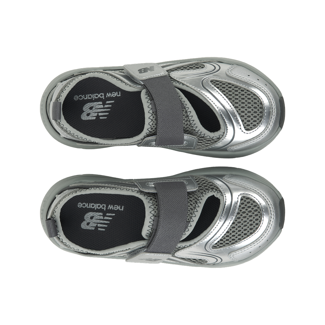 (키즈) 뉴발란스 프리들 X 샌들 리플렉스 실버((Kids) New Balance Freedle X Sandal Reflex Silver) - 5